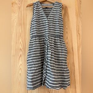 Gap cotton striped dress